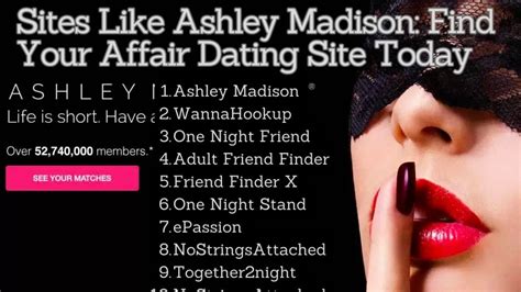 Dating sites like ashley madison